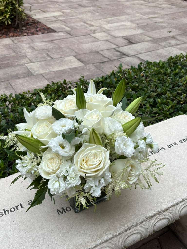 White Vase Arrangement