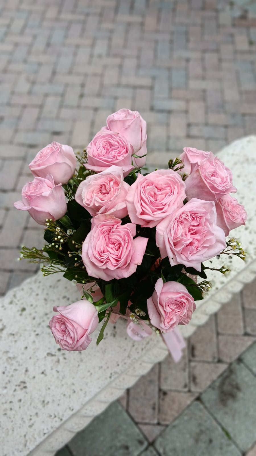 Light Pink Roses in a Vase