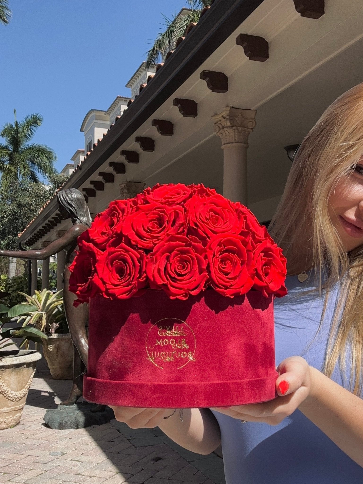 Forever Roses Deep Red (Medium) - Lily's Bloom Boutique