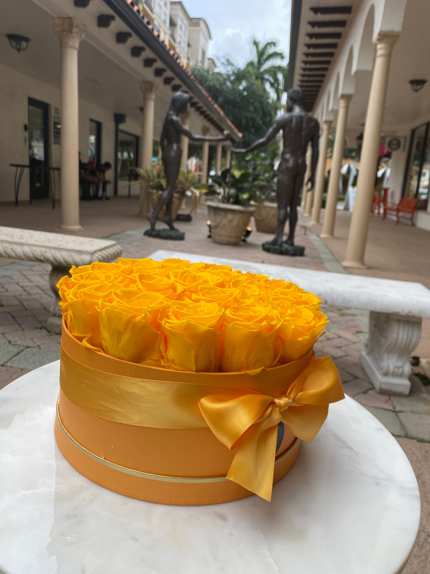 Preserved Yellow Roses