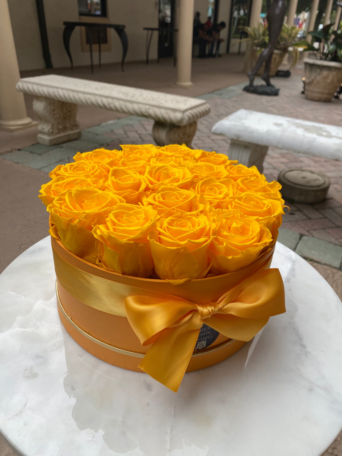 Preserved Yellow Roses