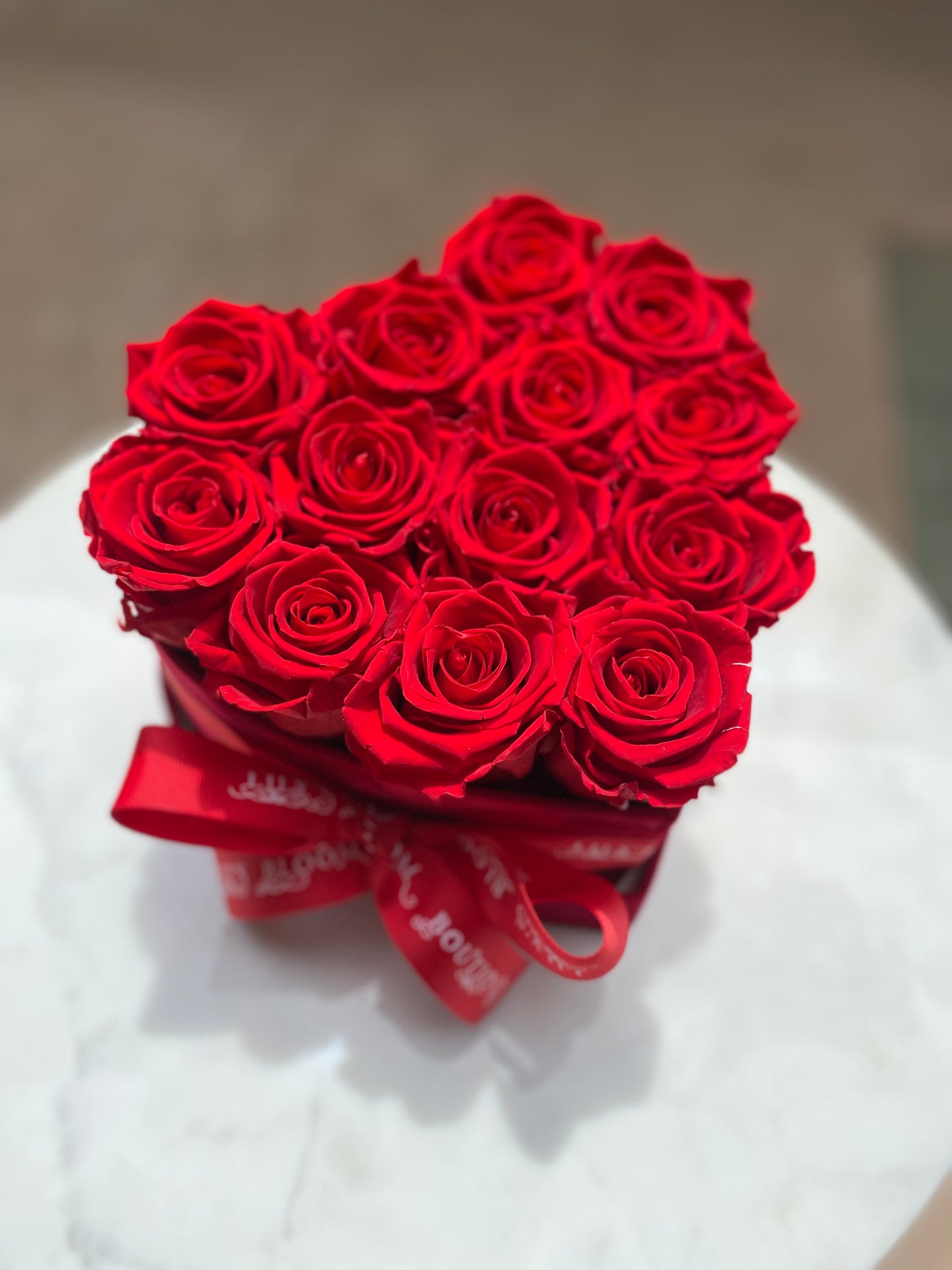 Forever Roses Deep Red Heart