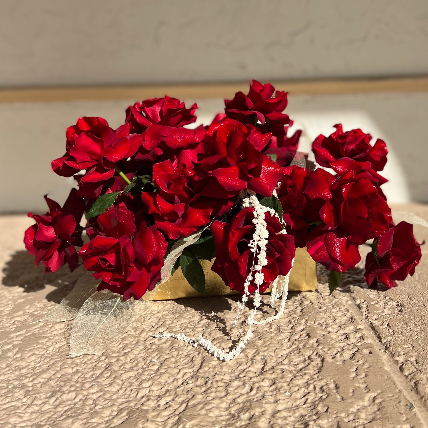 Amaranth Red Rose Vase