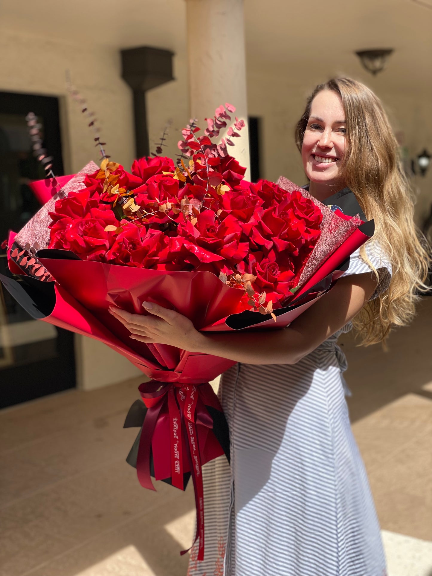Esmeralda Red Roses Bouquet