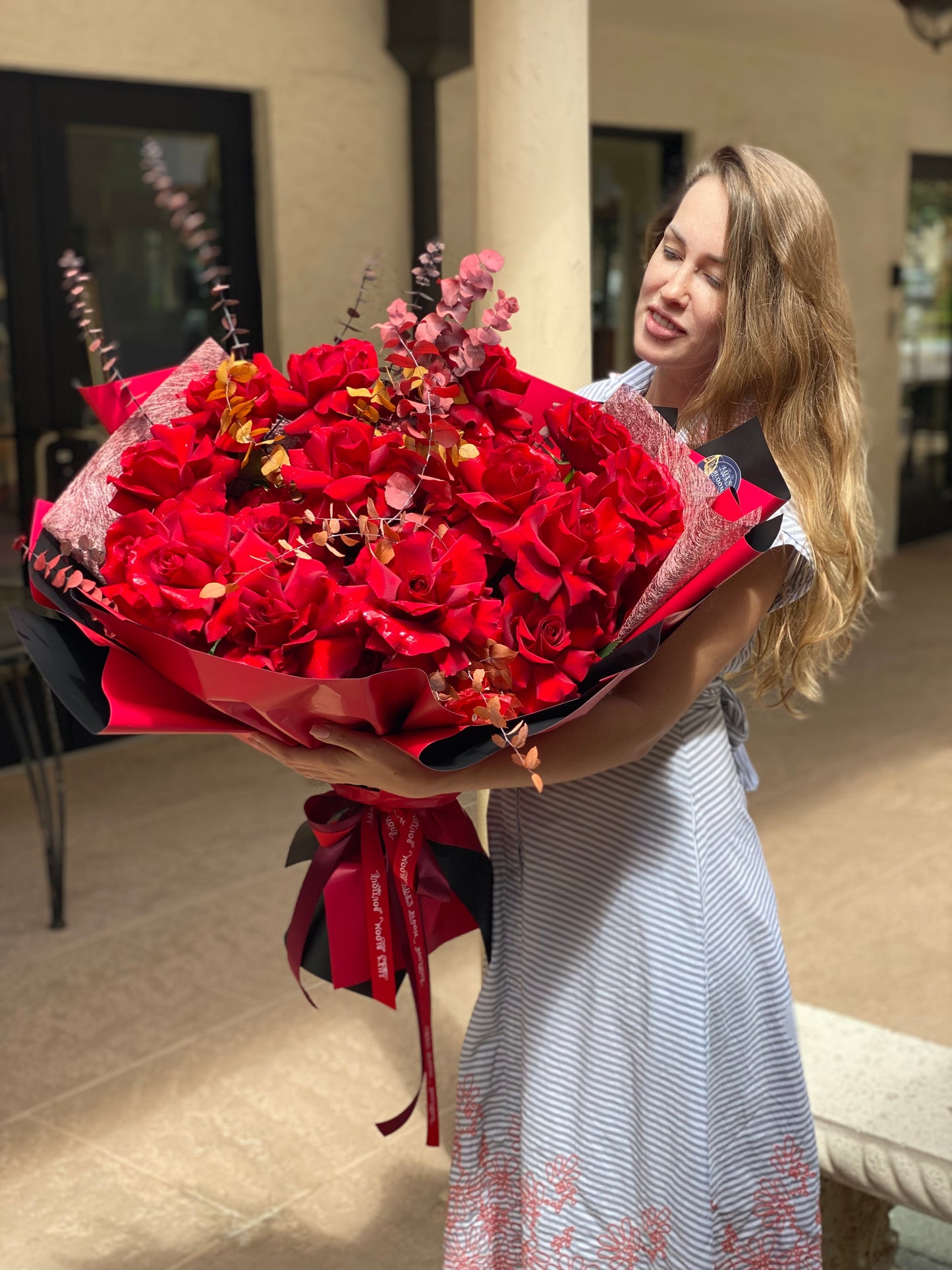 Esmeralda Red Roses Bouquet