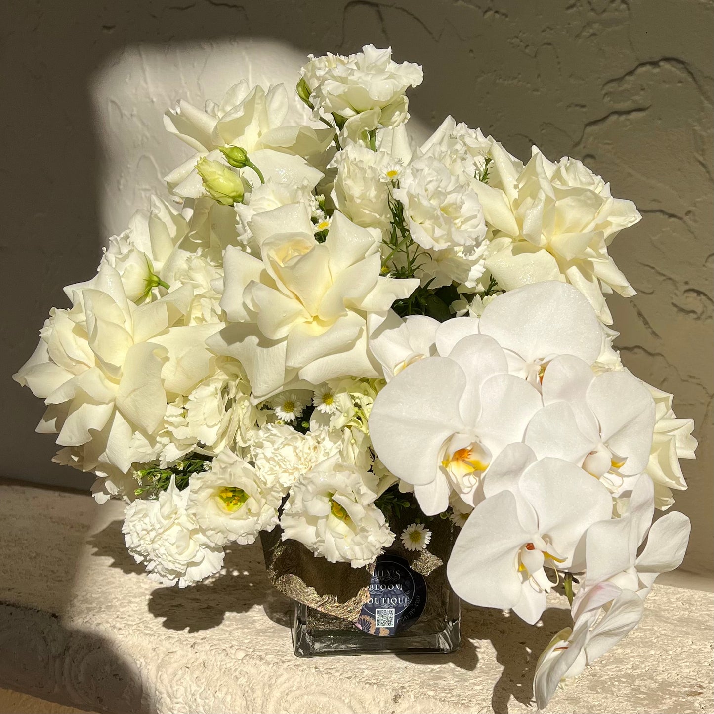 White Vase Centerpiece