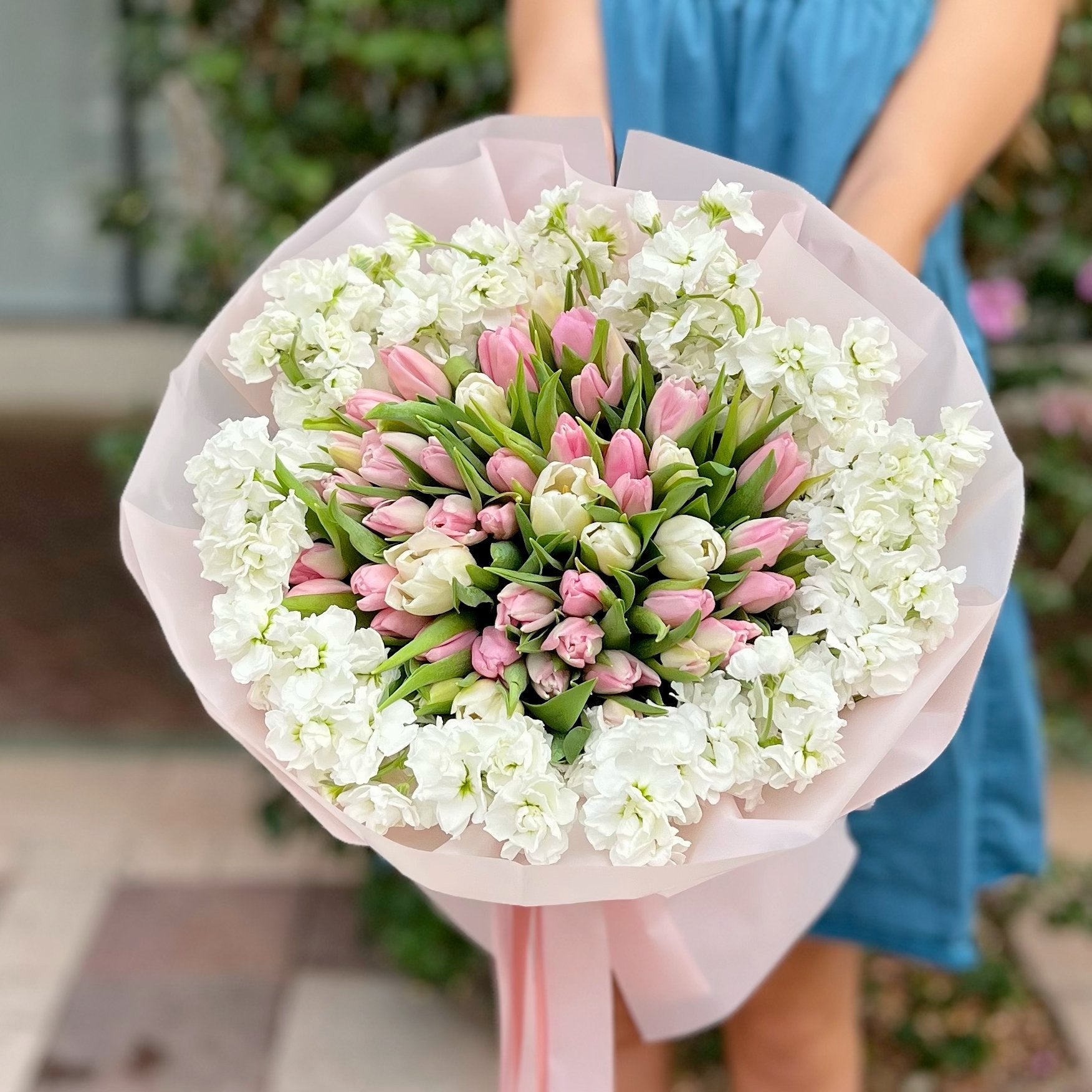 lily and tulip flower bouquet Tulips in the Air