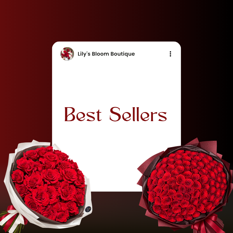 Click to shop Best Sellers Flower Collection by Lily's Bloom Boutique