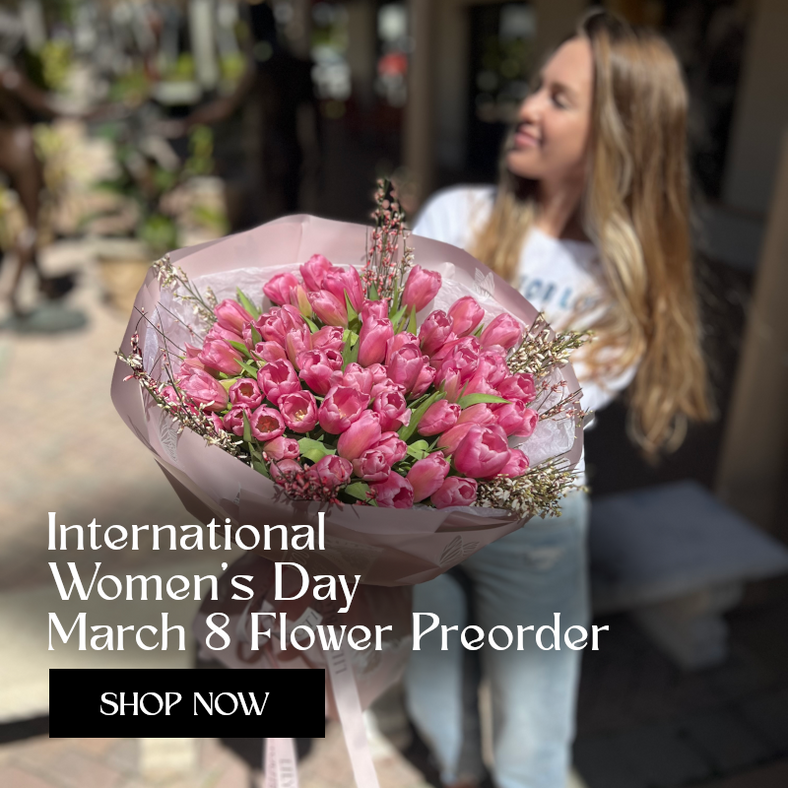 Click to shop Women's Day Flower Collection by Lily's Bloom Boutique