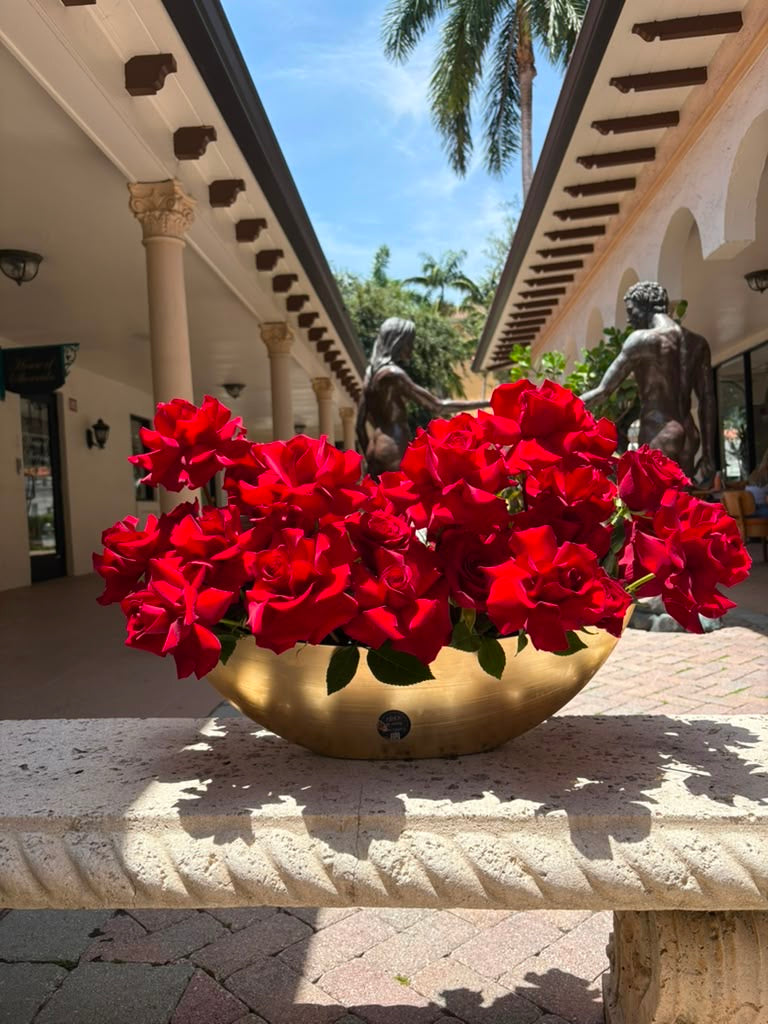 Amaranth Red Rose Vase