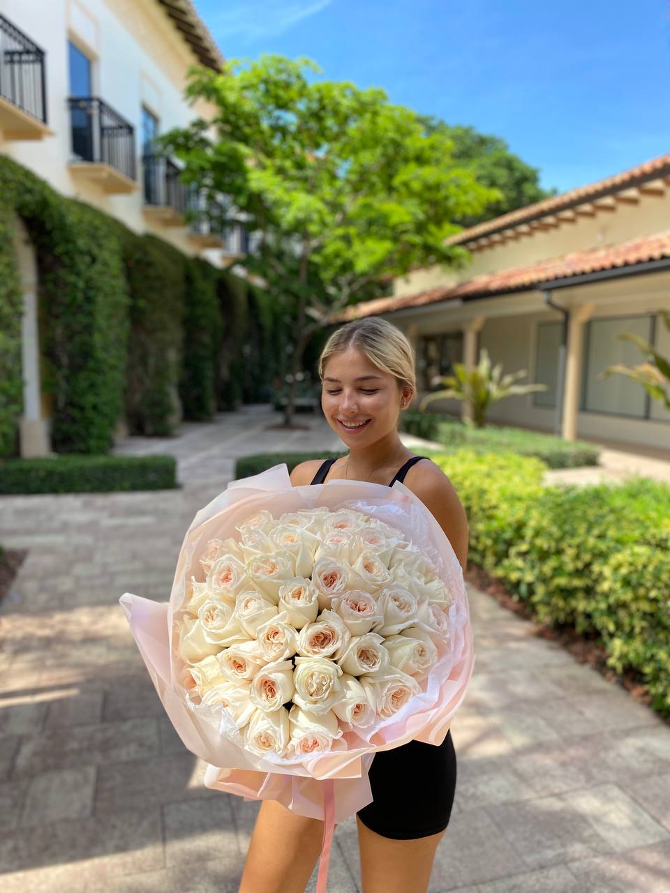 Peach Rose Bouquet