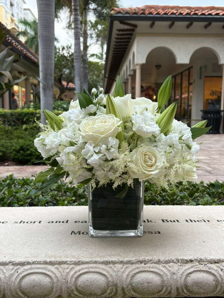 White Vase Arrangement