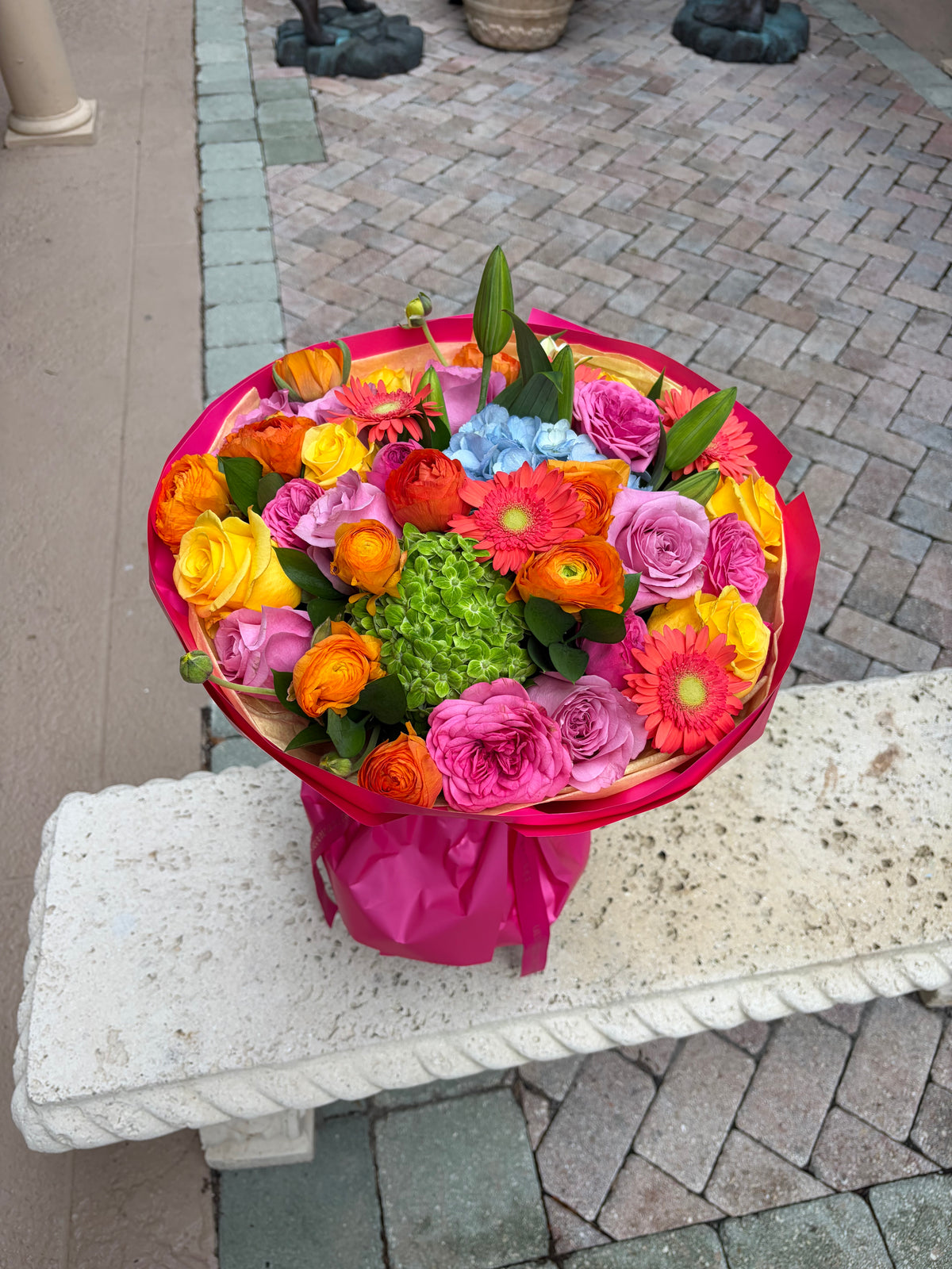 Dopamine Bouquet Boca Raton - our choice of vibrant colours flowers