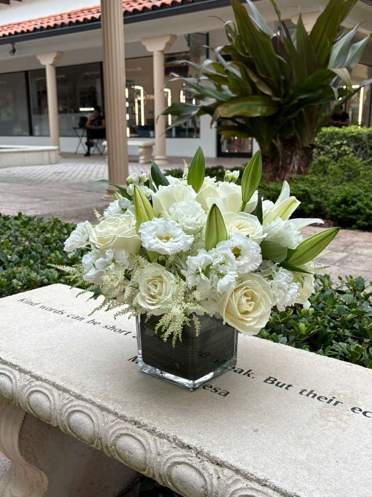 White Vase Arrangement