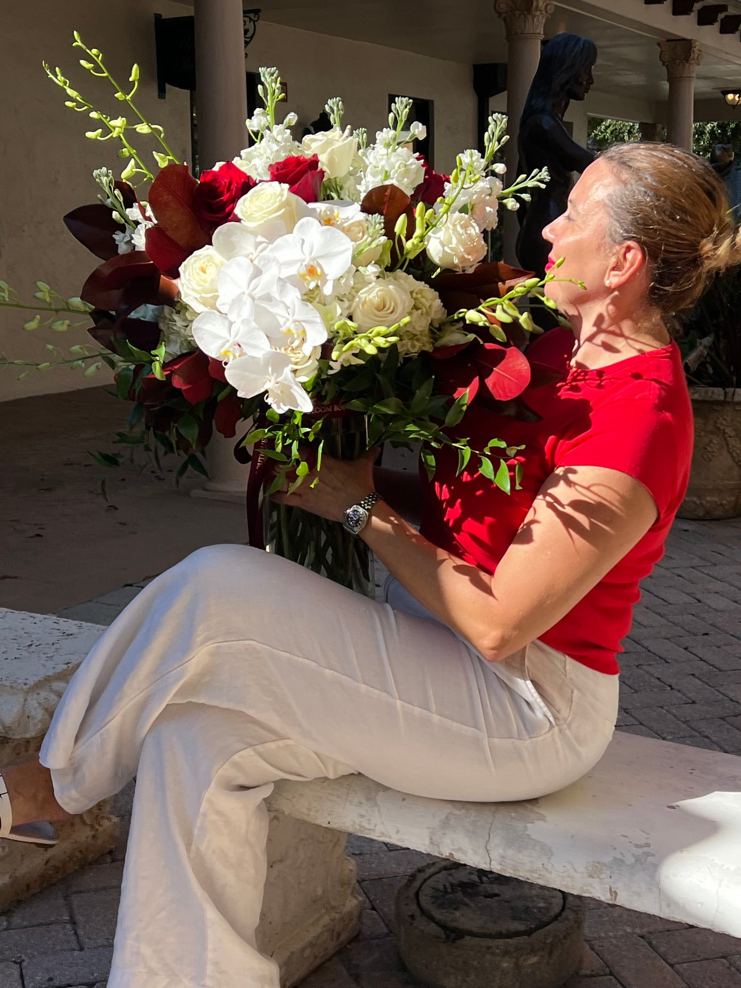 Happy Holidays Flower Vase