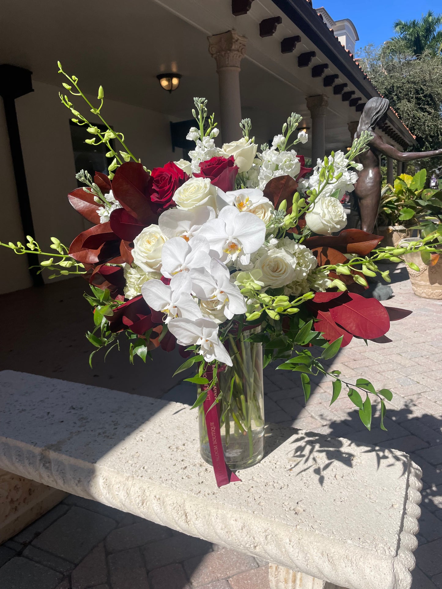 Happy Holidays Flower Vase