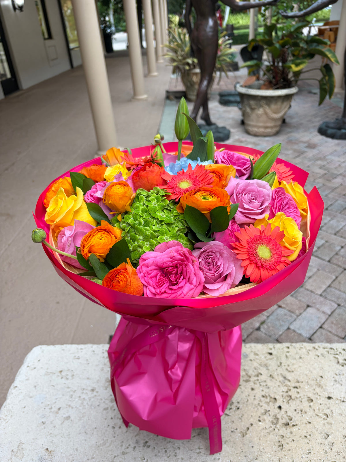 Dopamine Bouquet Boca Raton - our choice of vibrant colours flowers