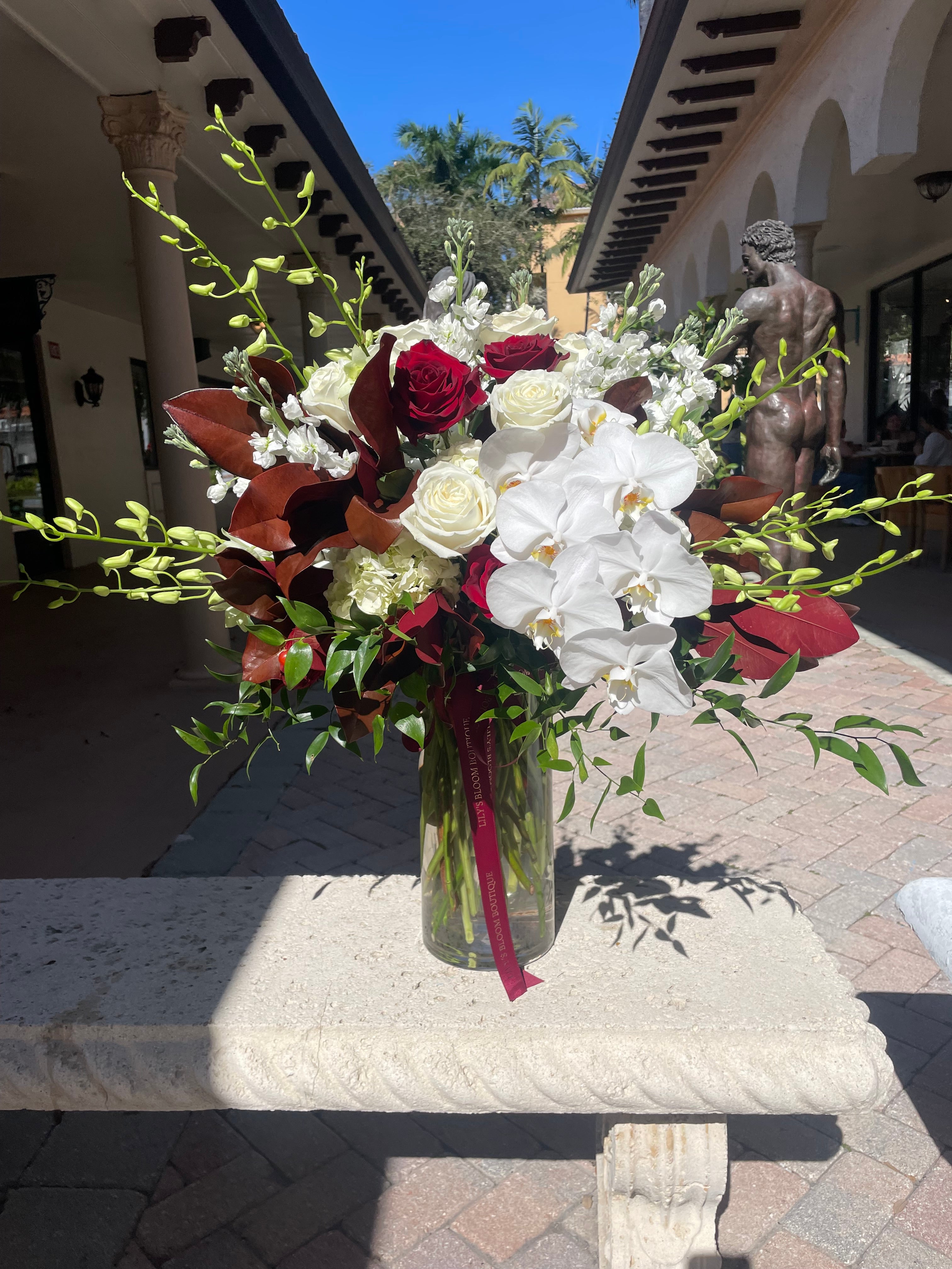 Happy Holidays Flower Vase