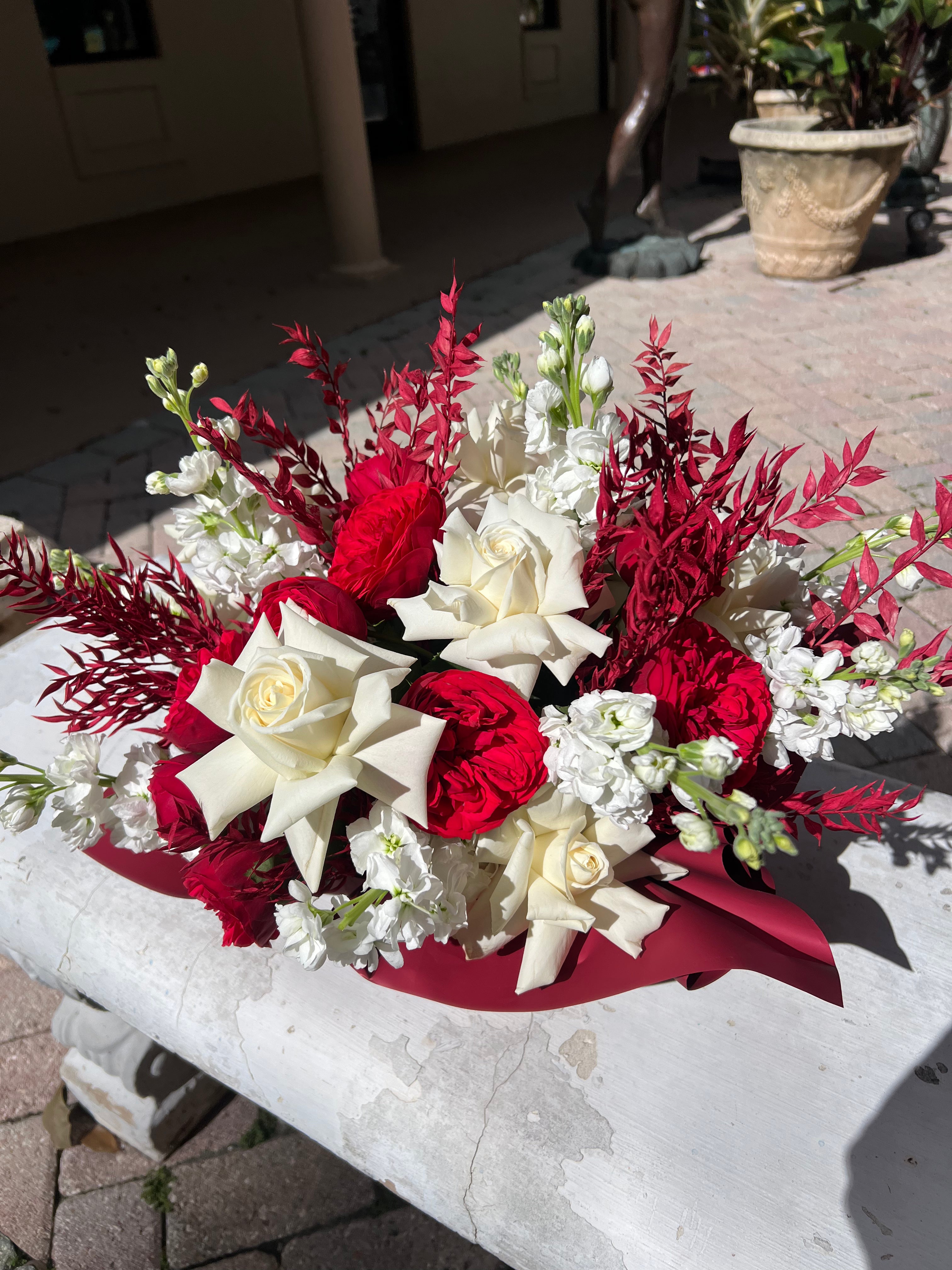 Red Velvet Christmas Flowers