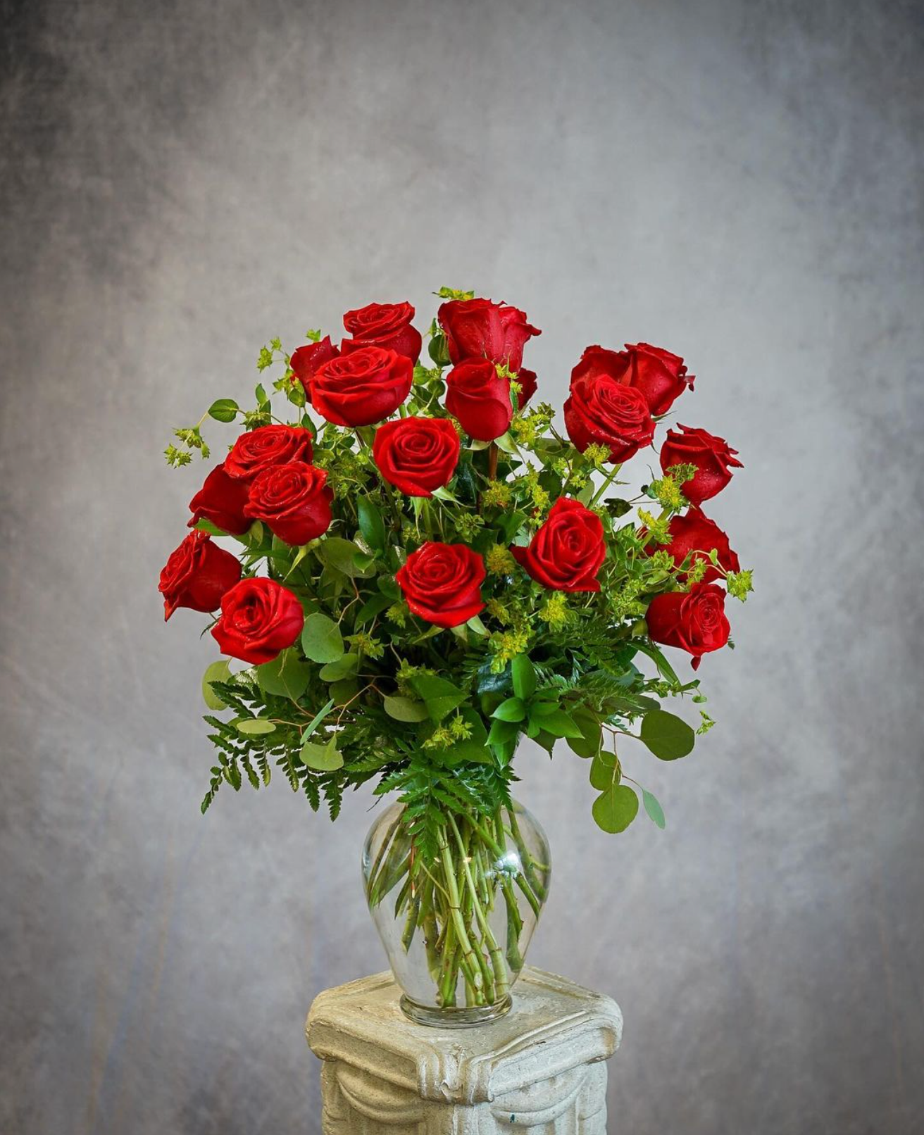 Red Roses in a Vase