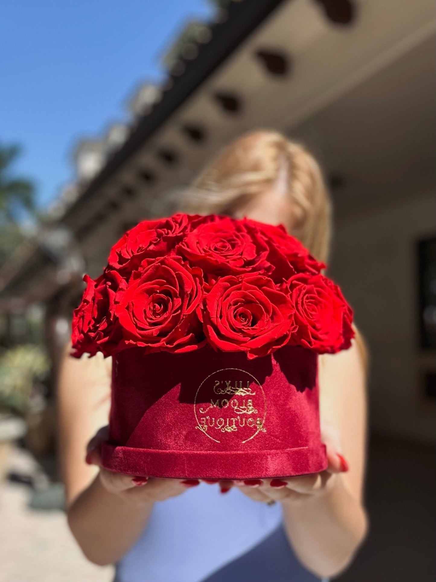 Forever Roses Deep Red (Small) - Lily's Bloom Boutique