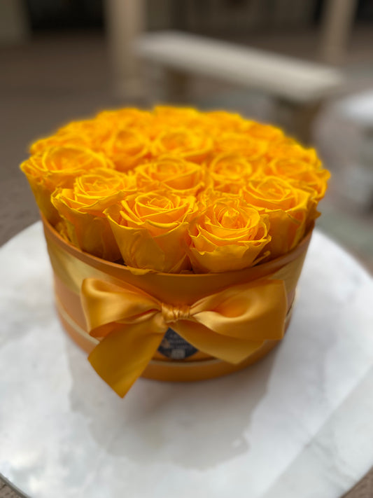 Preserved Yellow Roses