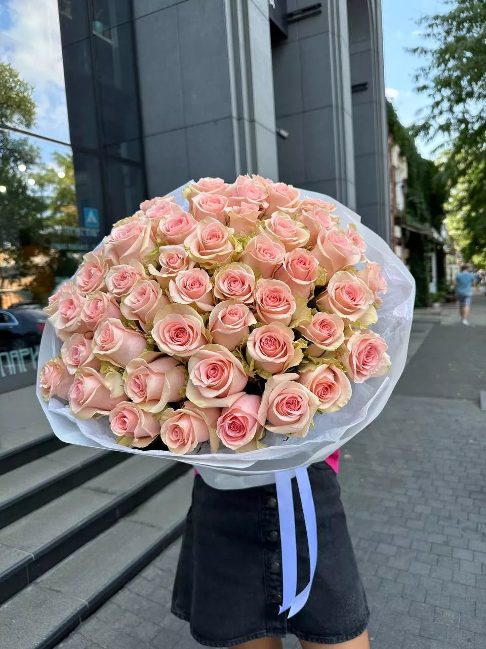 Peach Rose Bouquet - Lily's Bloom Boutique