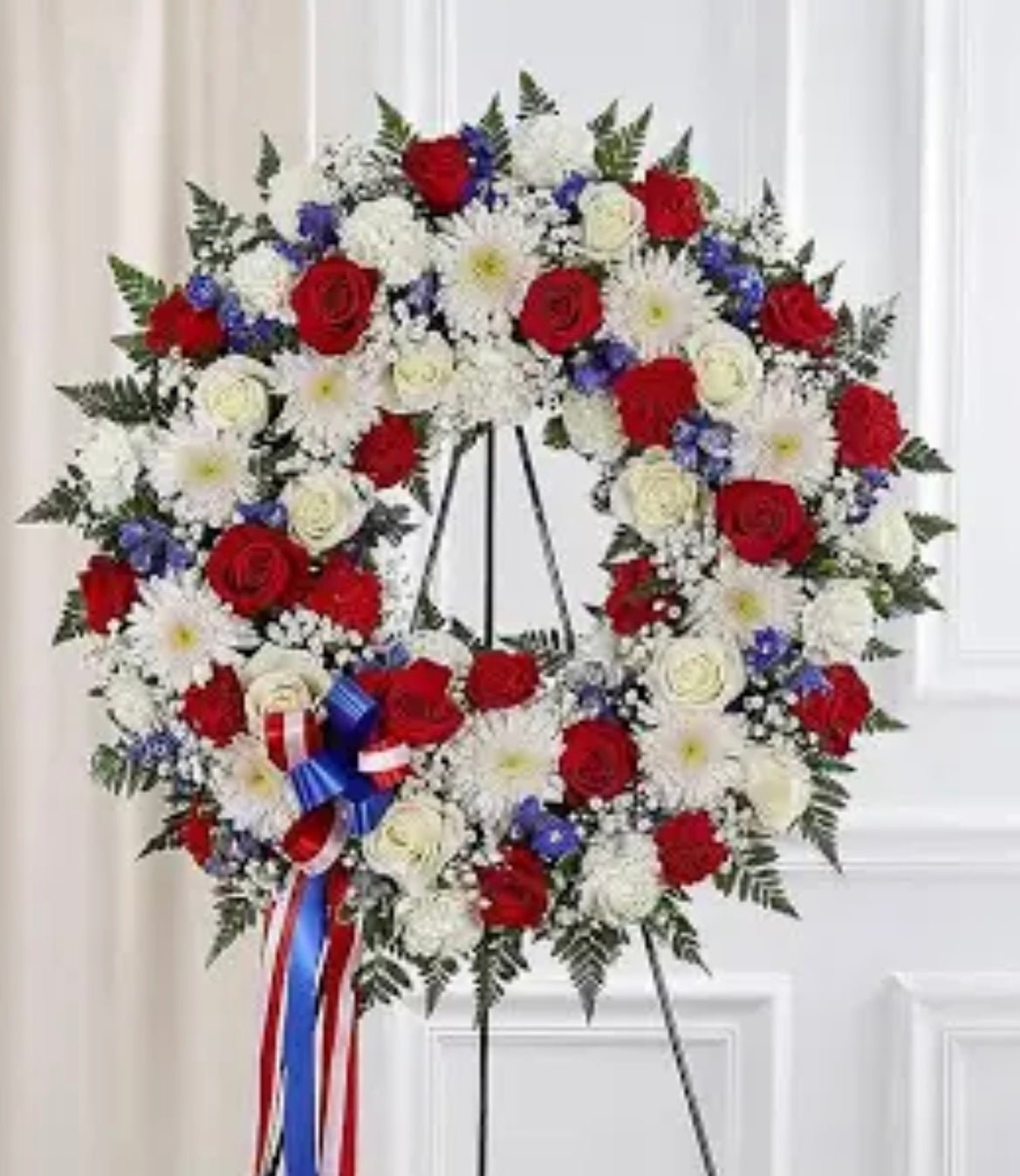 American Flag Flowers Easel - Lily's Bloom Boutique