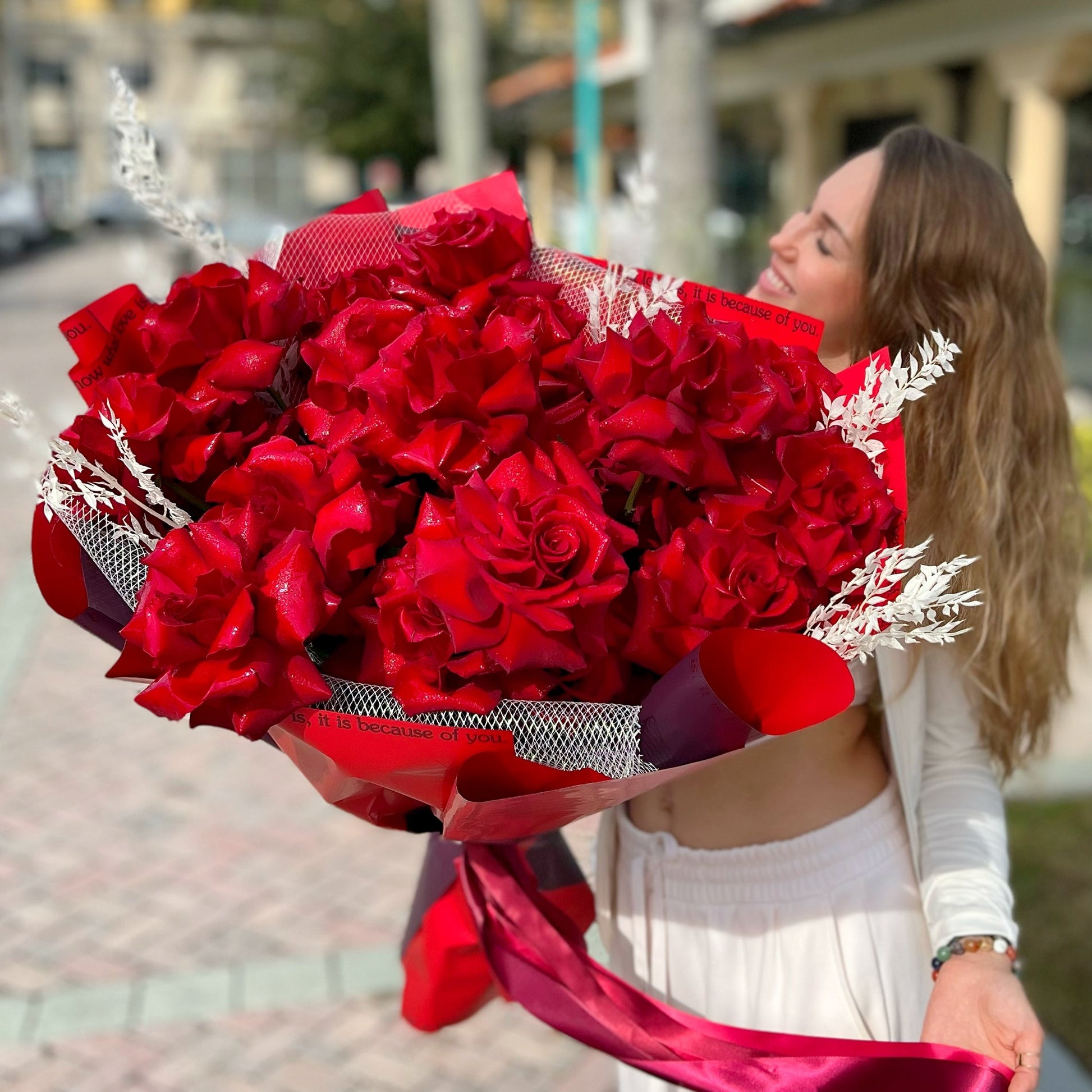 I Love You 25 Red Roses - Lily's Bloom Boutique