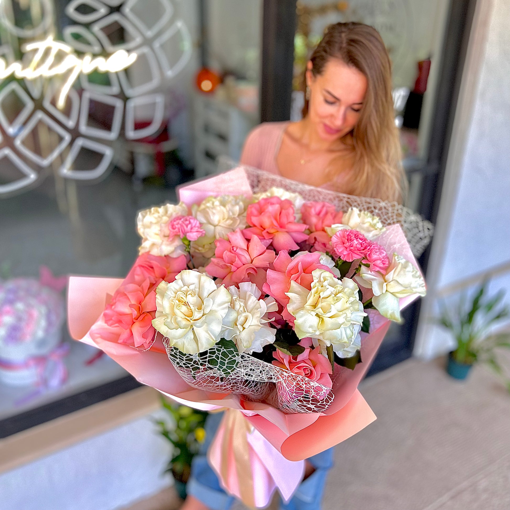 Crazy For You Romantic Flower Bouquet