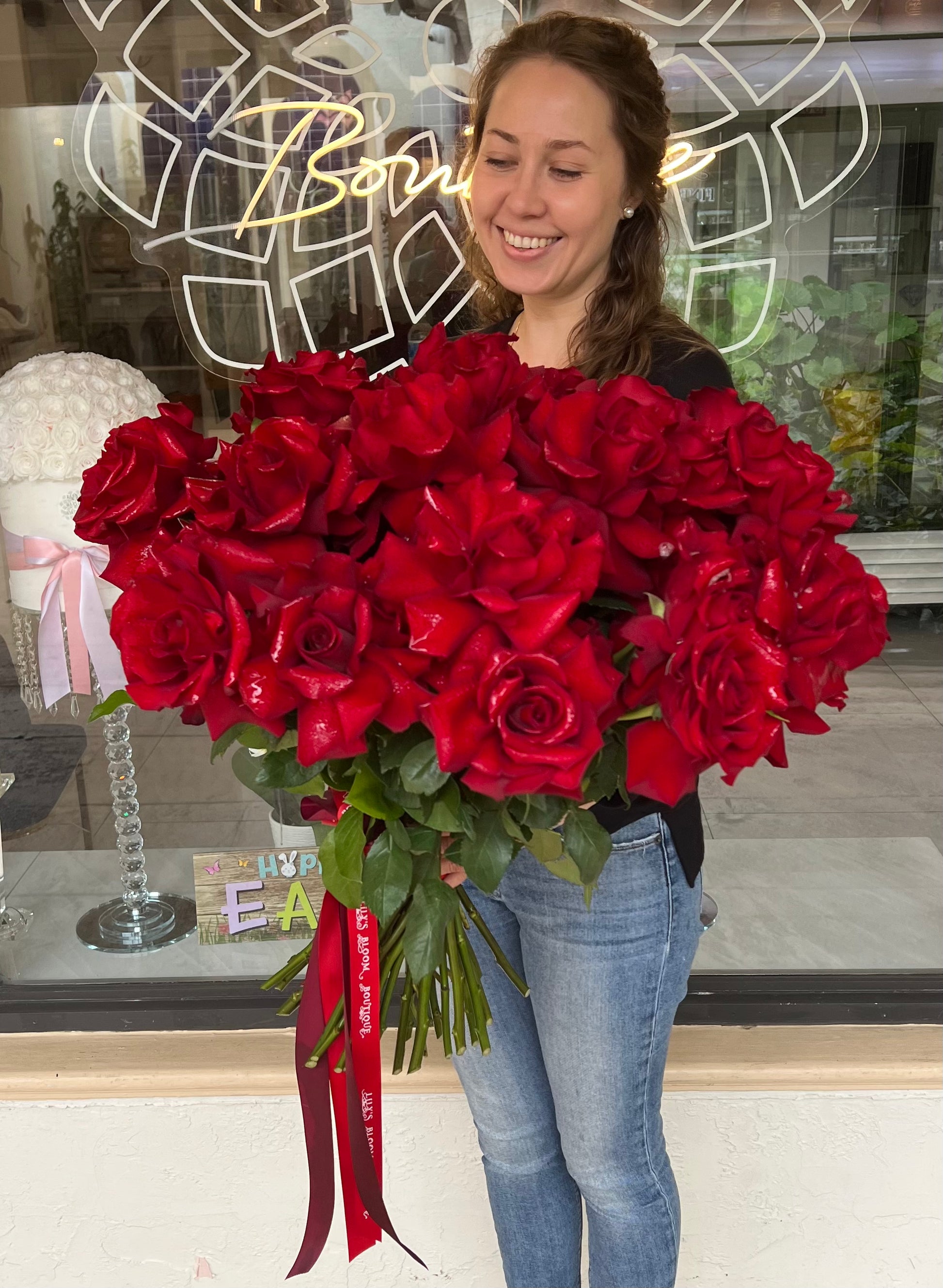 Red Roses Botique The Best Red Roses Bouquet in Town | Lily's Bloom Boutique