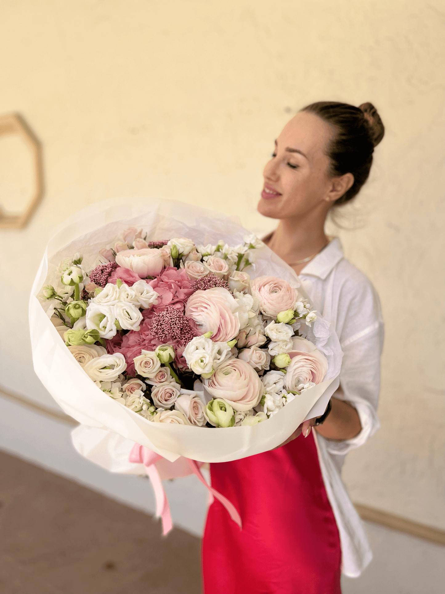 Ranunculus in the air - Lily's Bloom Boutique